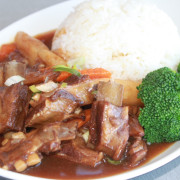 Braised Lamb Ribs on Rice