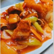 Sweet &amp; Sour Pork Ribs on Rice