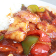 Sweet &amp; Spicy Fish Fillet on Rice